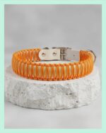 El Yapımı Paracord & Deri Köpek Boyun Tasması – Örgü Urban 11