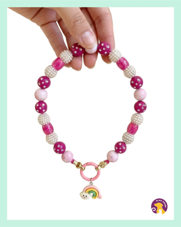 Şık Charm Detaylı Köpek Kolyesi – DBF04