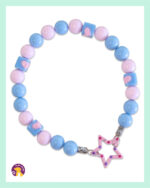 El Yapımı Cotton Candy Boncuklu Köpek Kolyesi – DBF02